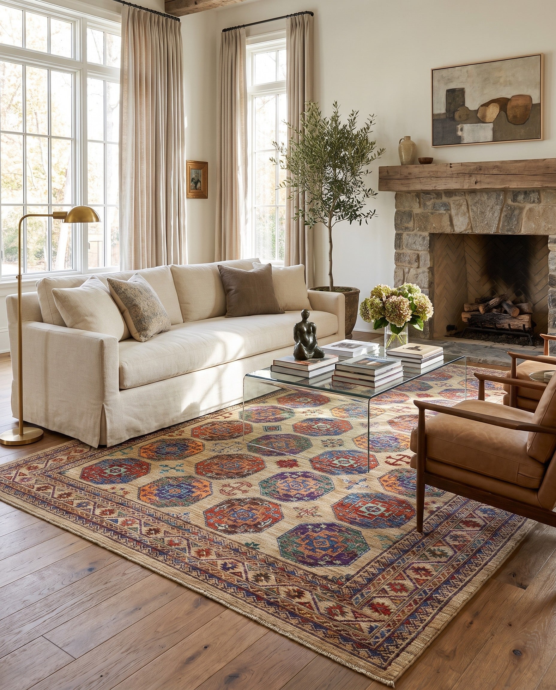 6' 11 x 10' 2 Hand Knotted Ariana Ziegler Rug