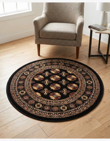 3' x 3' Bokhara Round Rug