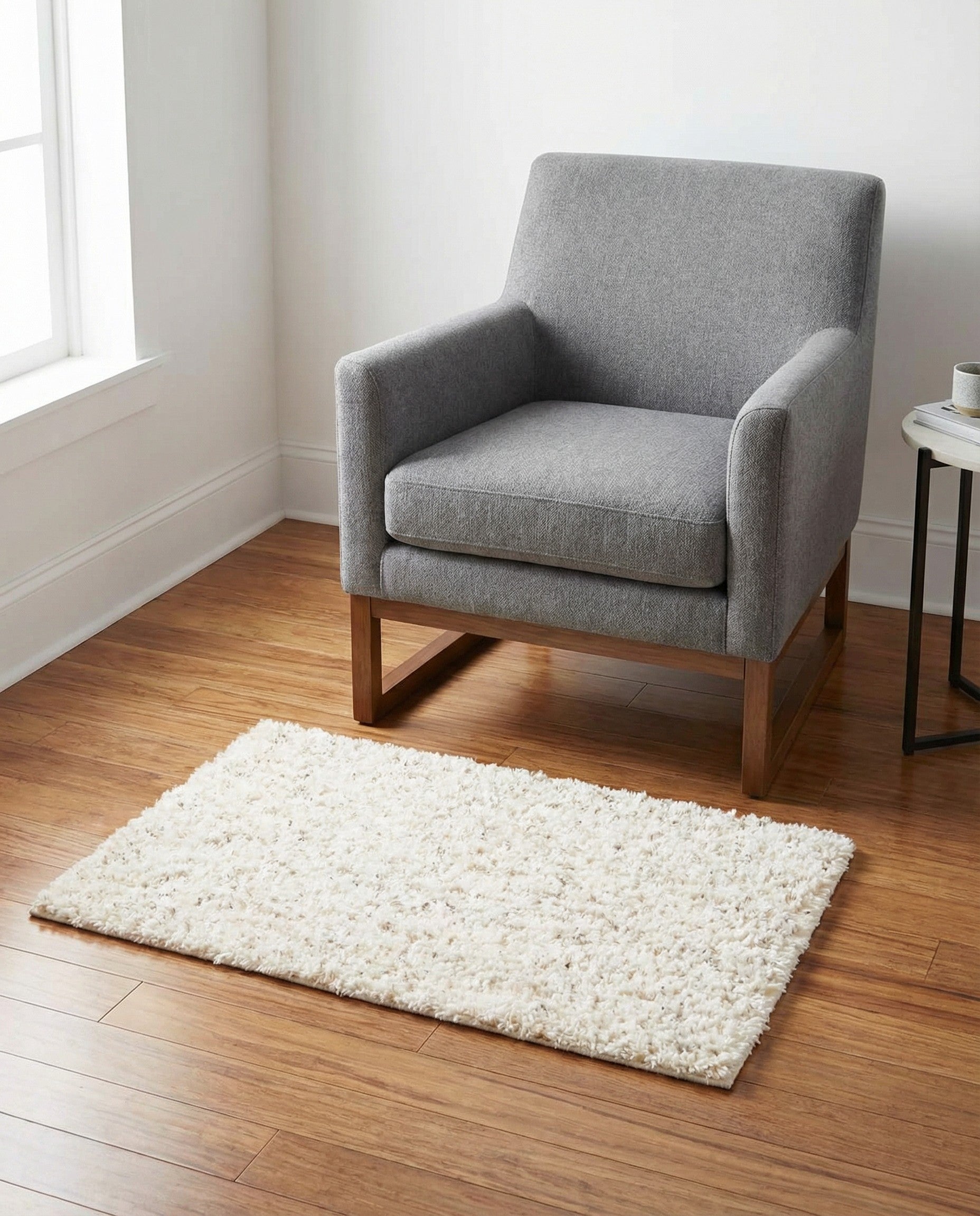 2' x 3' Solid Shag Rug