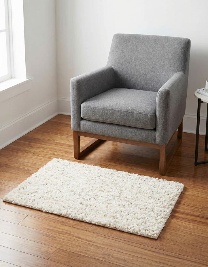 2' x 3' Solid Shag Rug