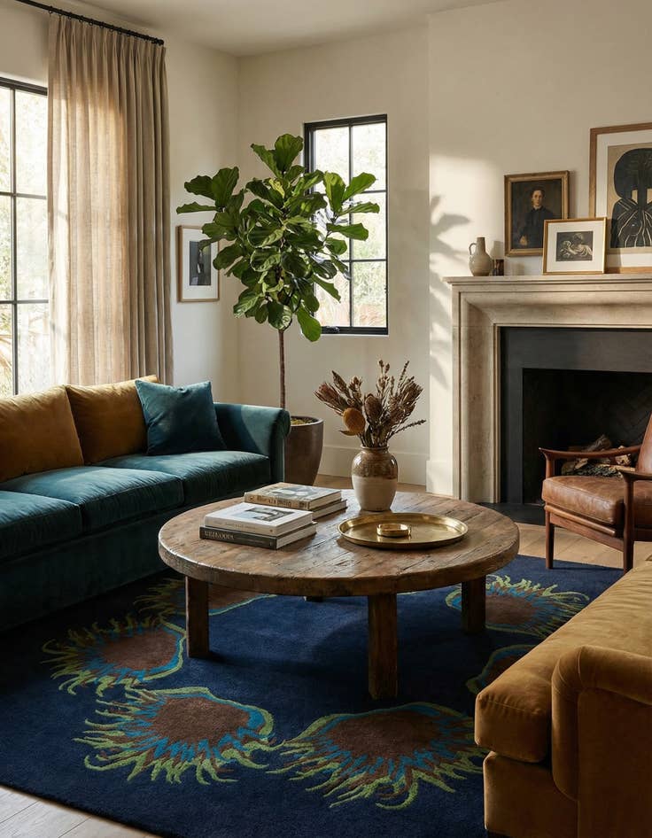 Detail image of 7' 7 x 7' 7 Luna Square Rug