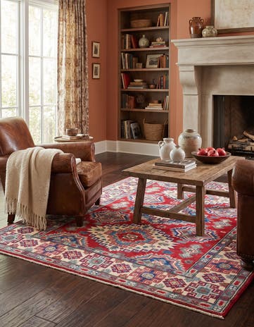 4' x 5' 11 Hand Knotted Kazak Rug