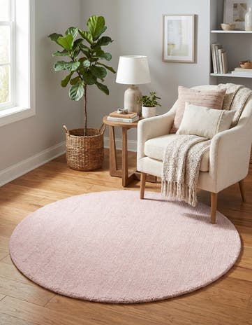 3' 1 x 3' 1 Hand Woven Jill Zarin English Manor Farmhouse Wool Round Rug