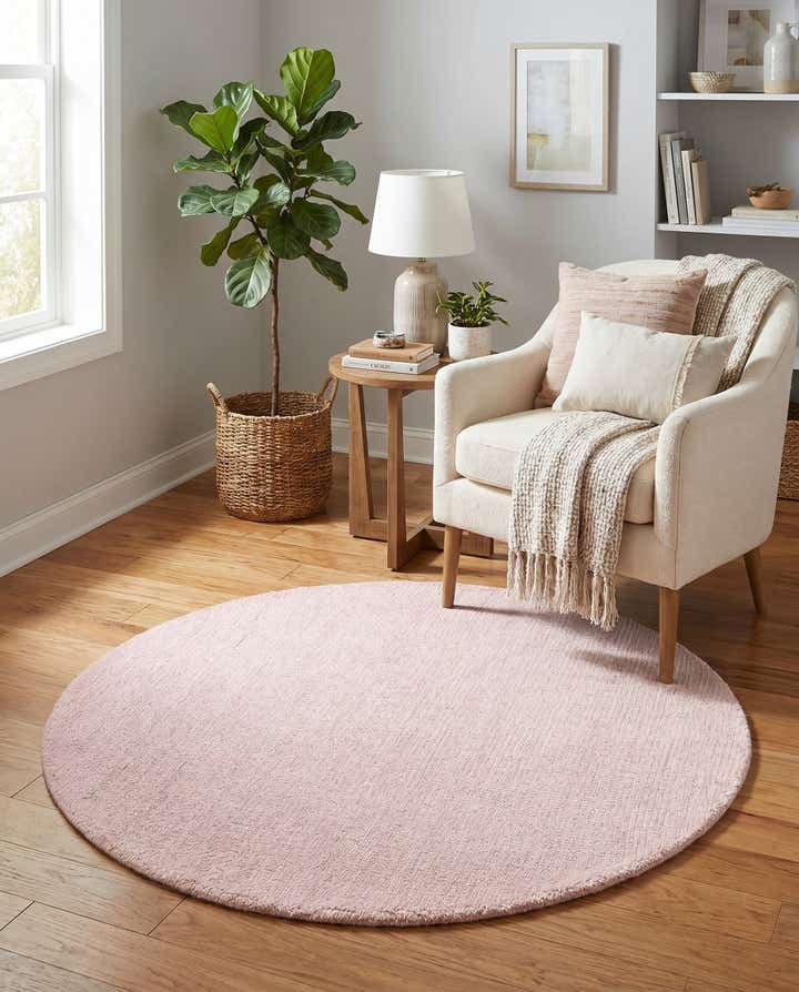 3' 1 x 3' 1 Hand Woven Jill Zarin English Manor Farmhouse Wool Round Rug