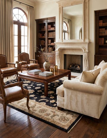 6' 2 x 9' 9 Hand Knotted Ziegler Rug