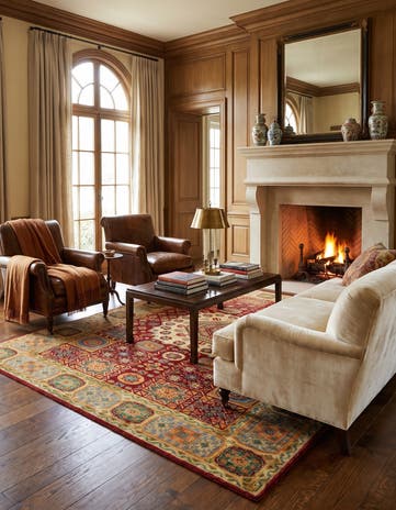 5' 7 x 7' 8 Hand Knotted Mamluk Ziegler Rug