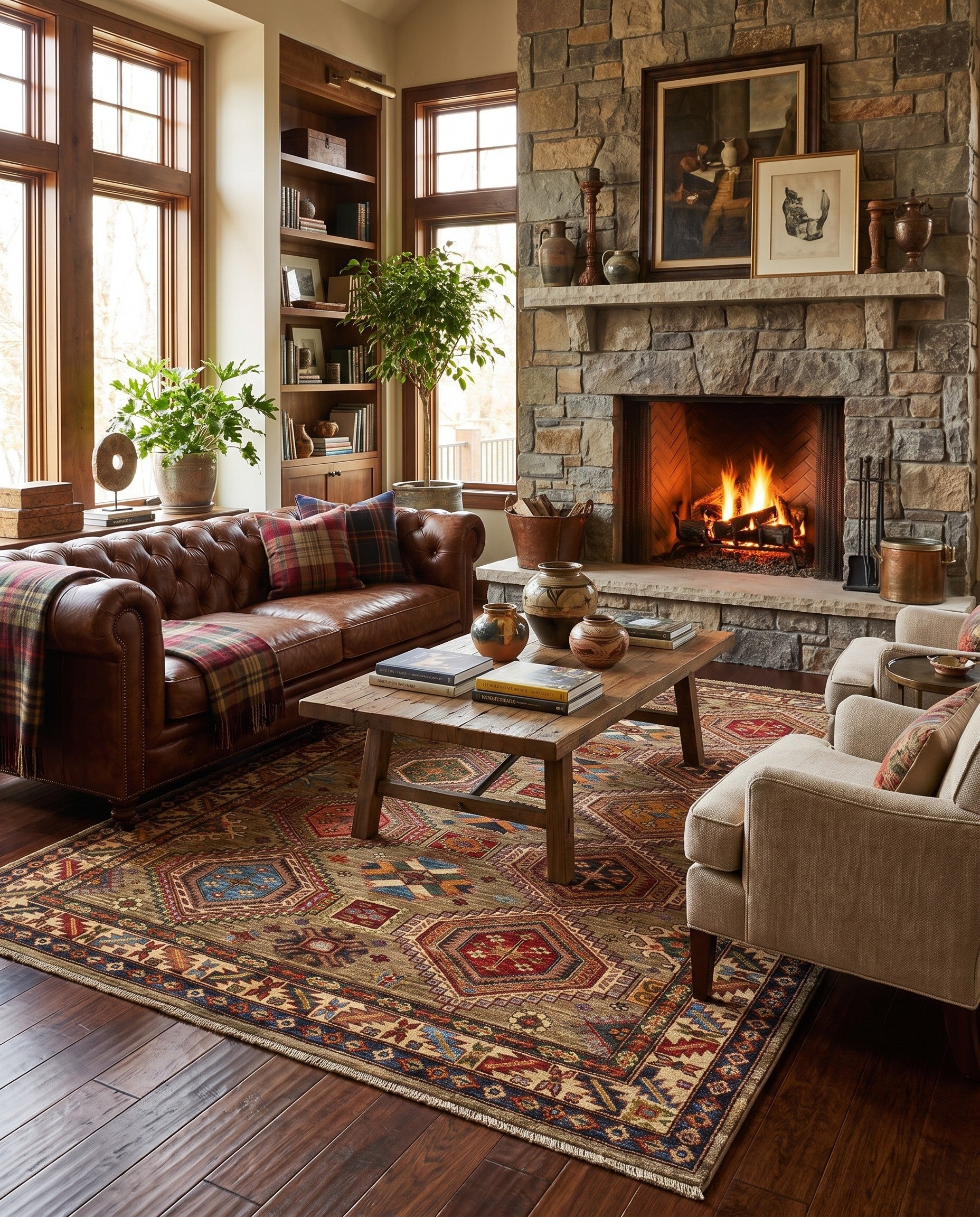 5' 10 x 8' Hand Knotted Kazak Rug