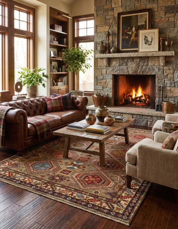 5' 10 x 8' Hand Knotted Kazak Rug