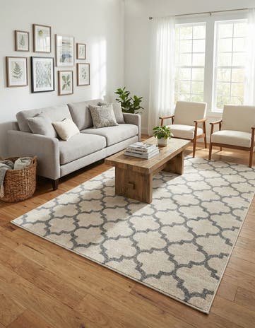 5' 3 x 8' Lattice Rug