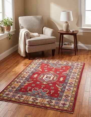 2' 9 x 4' Hand Knotted Kazak Rug
