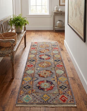 2' x 5' 8 Hand Knotted Kazak Runner Rug
