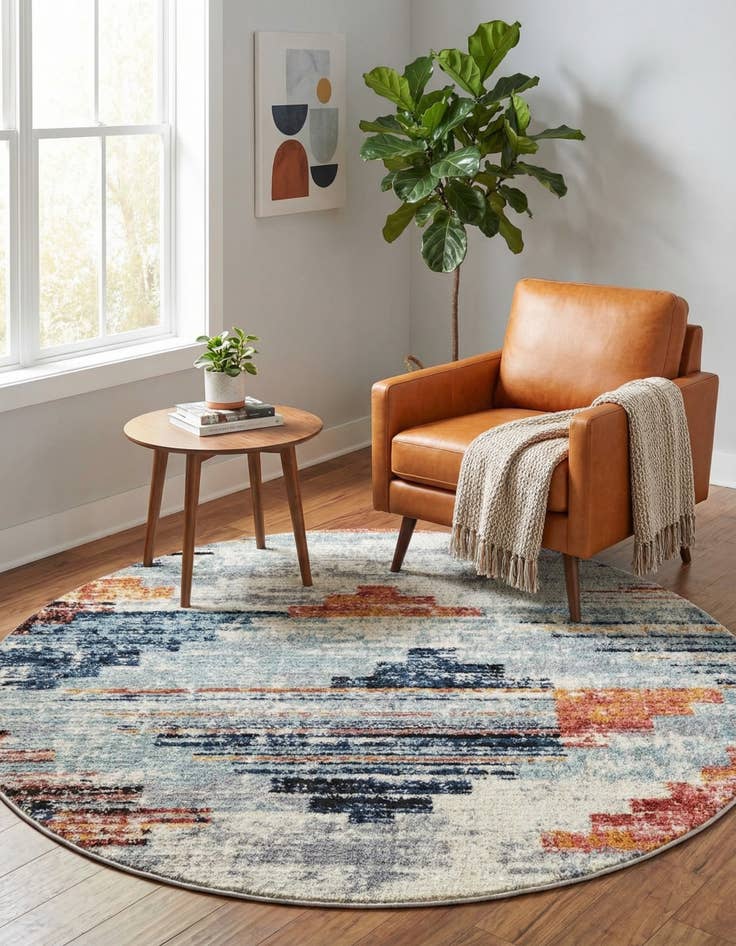 Detail image of 7' x 7' Tucson Round Rug