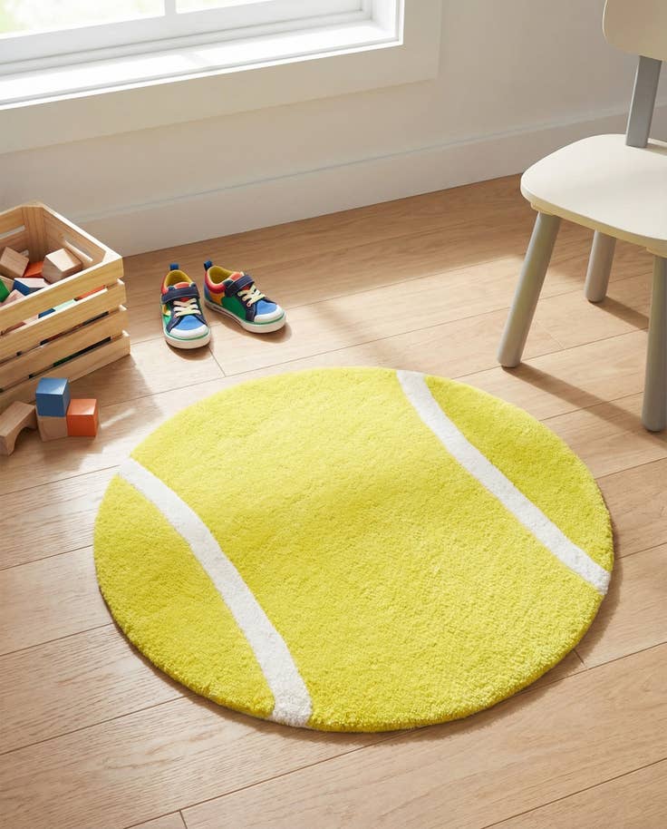 Detail image of 2' x 2' Playtime Kids Wool Freeform Rug