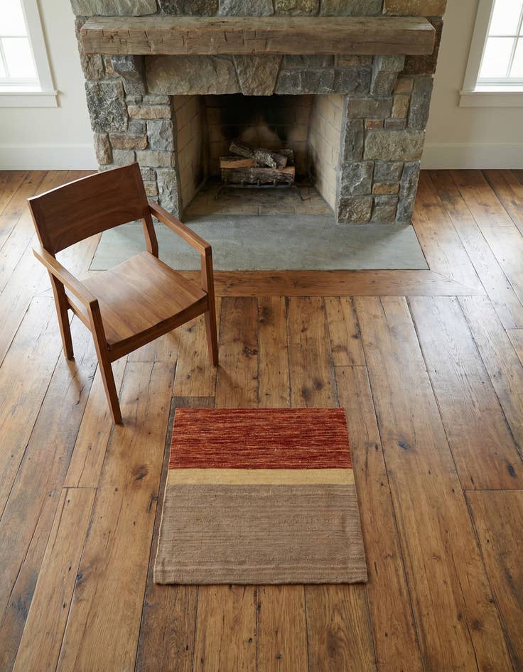 Detail image of 2' 4 x 2' 5 Hand Knotted Persian Wool Square Rug