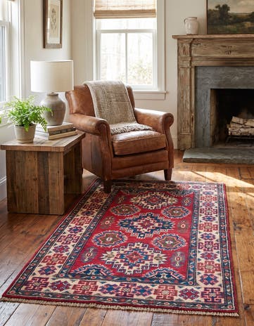2' 7 x 4' 1 Hand Knotted Kazak Rug