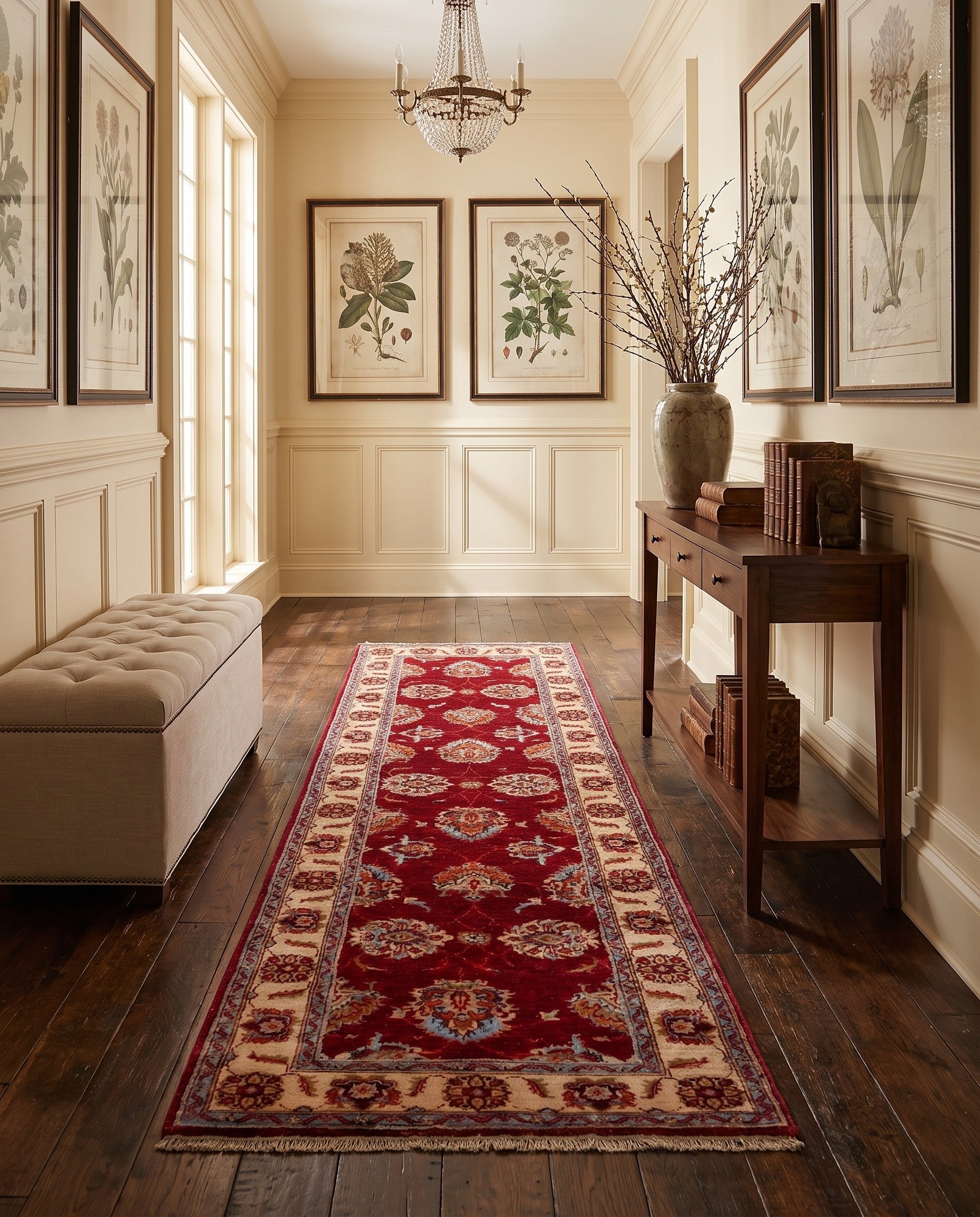 2' 7 x 8' 8 Hand Knotted Peshawar Ziegler Runner Rug