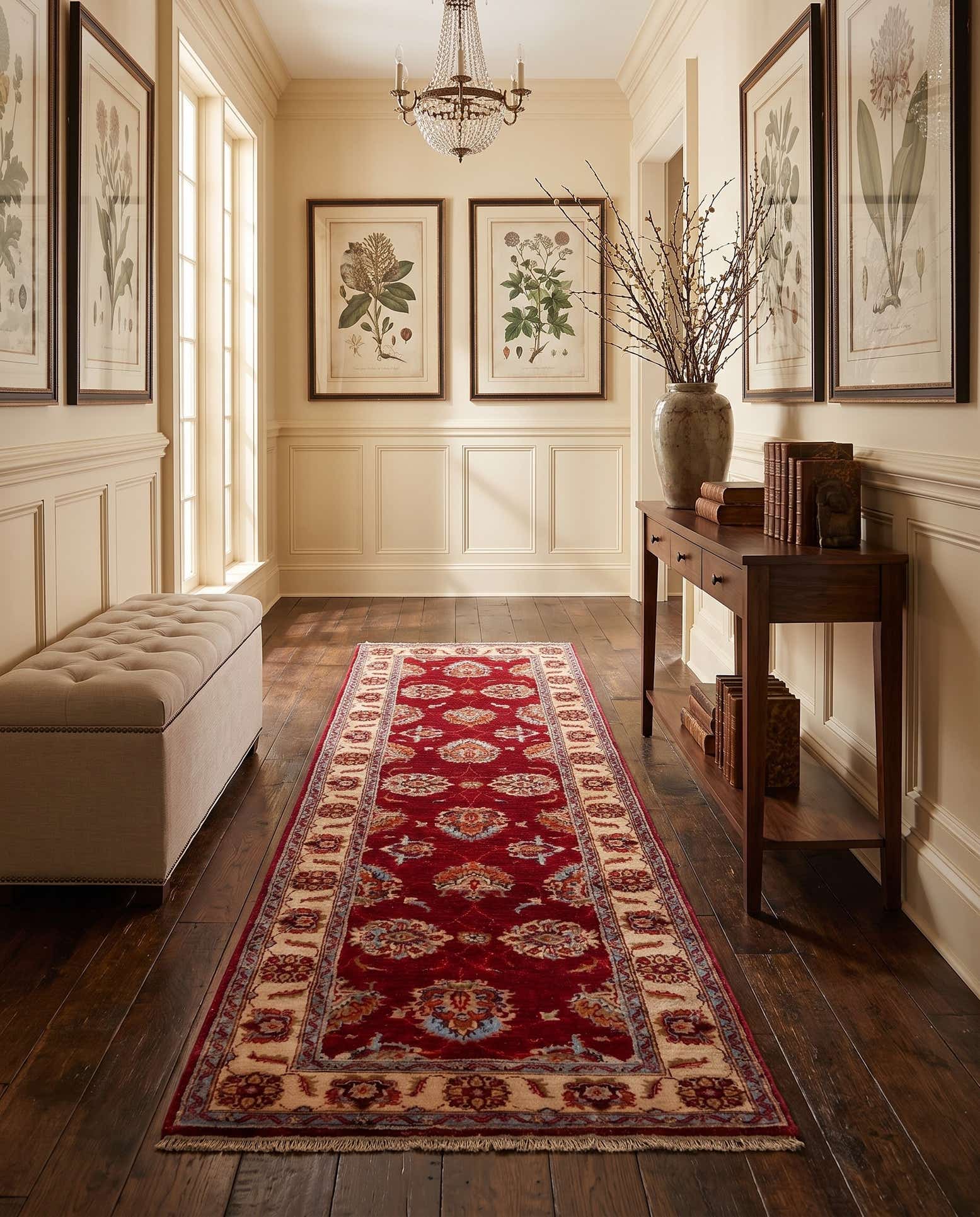 2' 7 x 8' 8 Hand Knotted Peshawar Ziegler Runner Rug