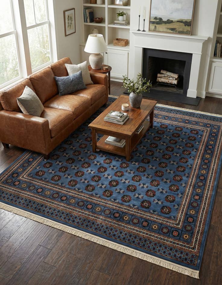 Detail image of 10' x 10' Bokhara Square Rug