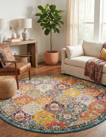 6' x 6' Carrington Round Rug