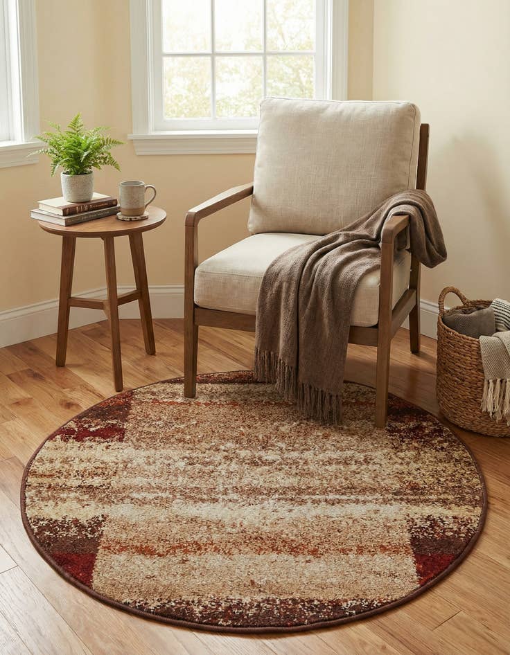 Detail image of 3' x 3' Equinox Round Rug