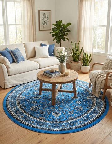 7' 10 x 7' 10 Yasmin Round Rug