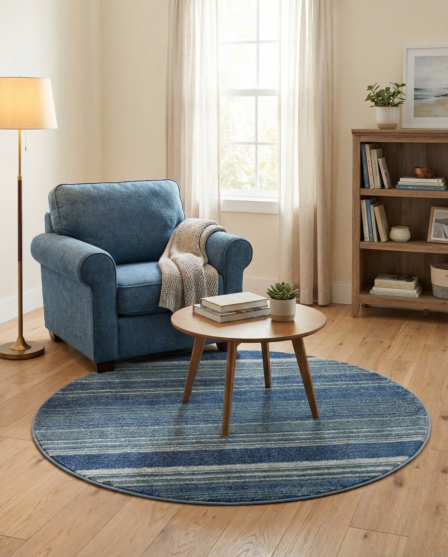 4' x 4' Gemstone Round Rug