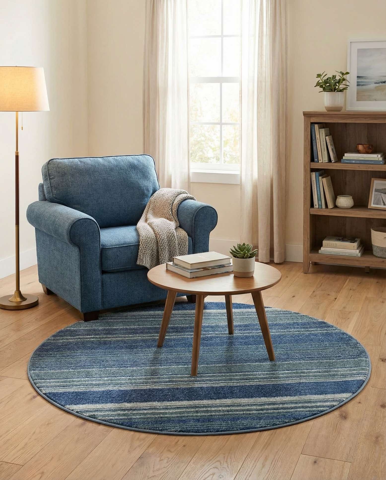4' x 4' Gemstone Round Rug