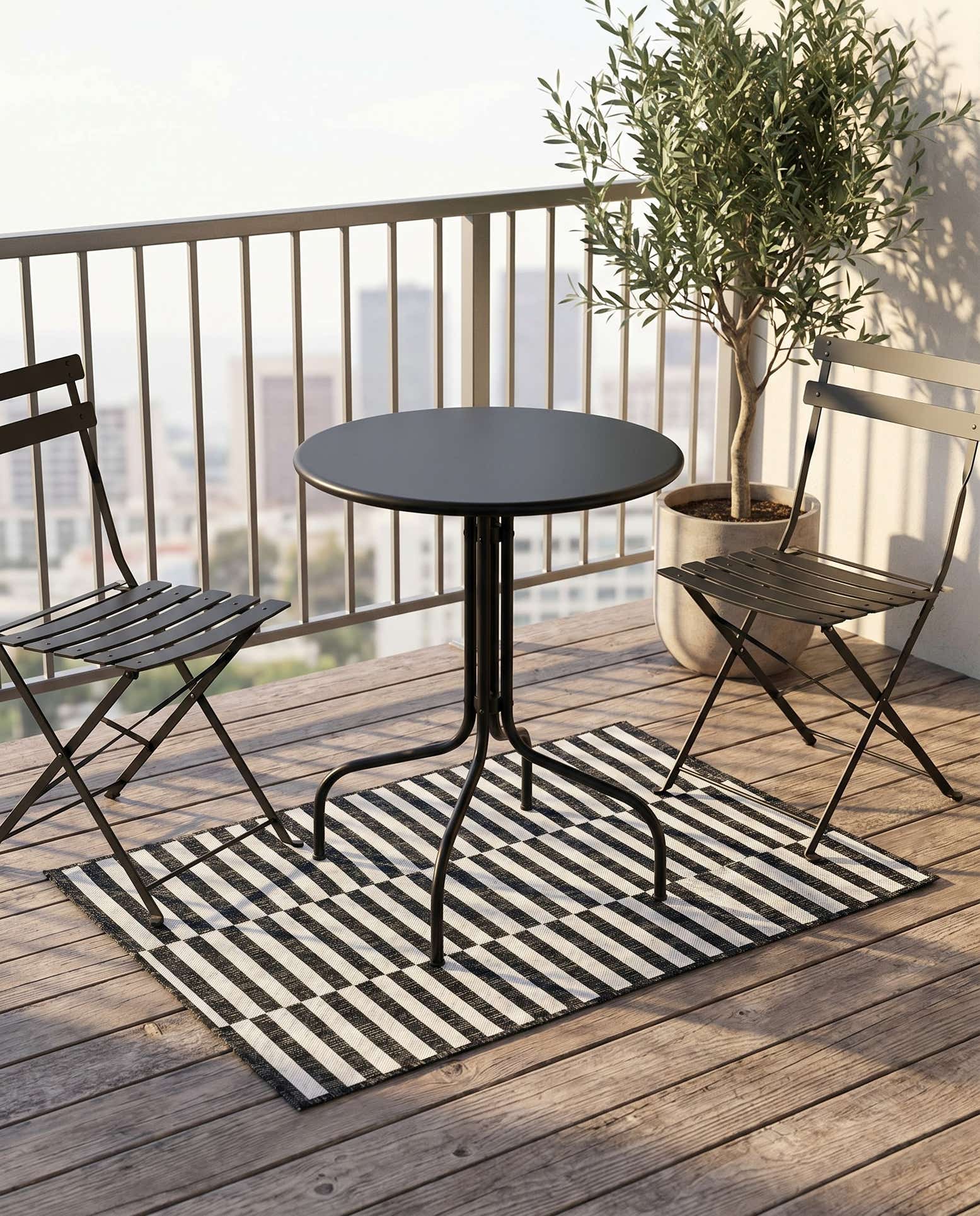 2' x 3' Easy-Clean Ribbon Indoor / Outdoor Rug