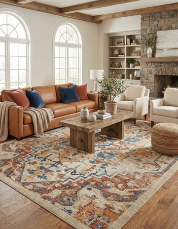 Beige Dahlia Rug