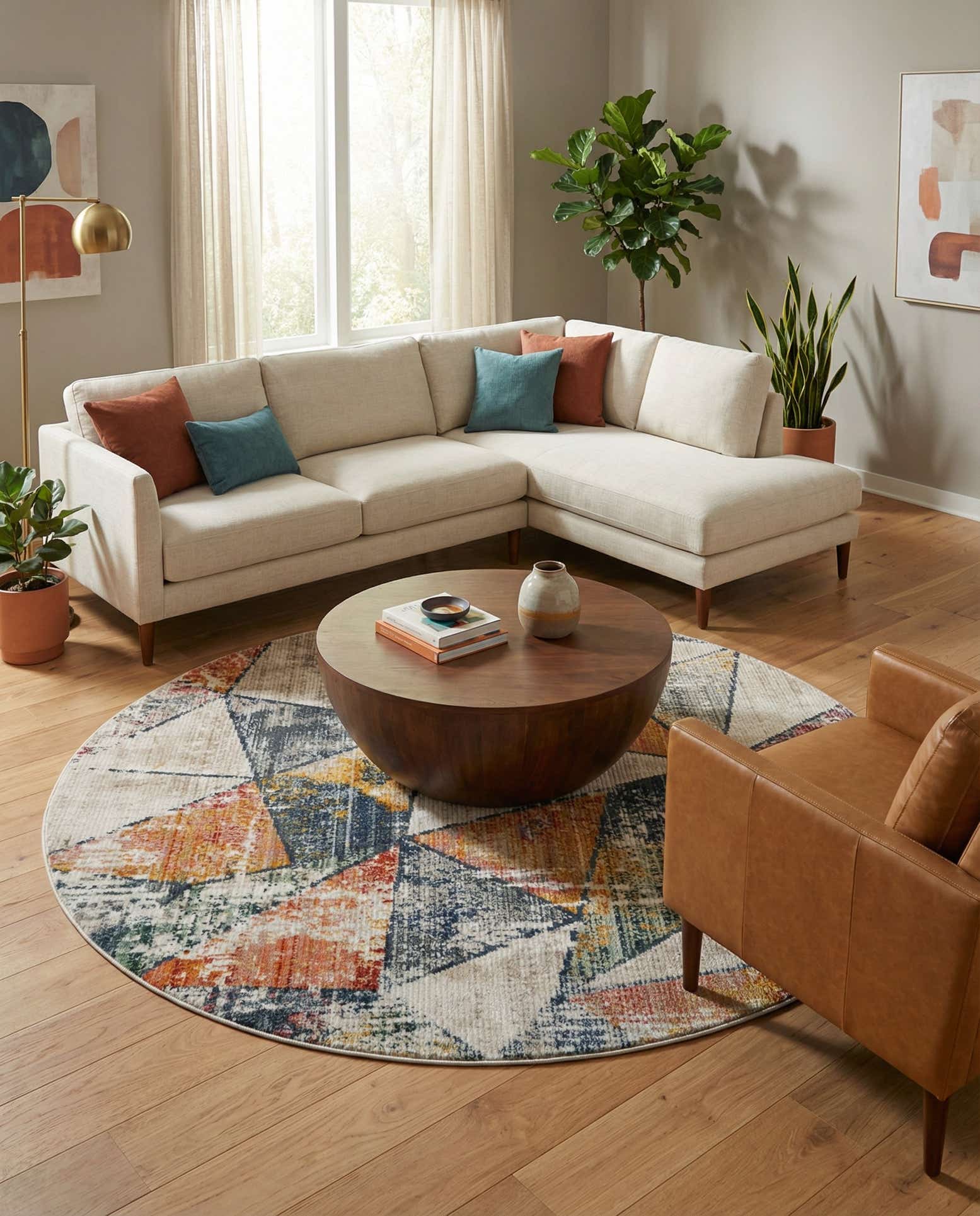 7' 10 x 7' 10 Gemstone Round Rug