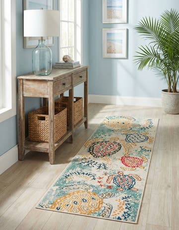 2' x 6' 1 Washable Amalfi Runner Rug