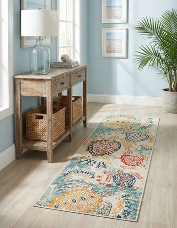 2' x 6' 1 Washable Amalfi Runner Rug