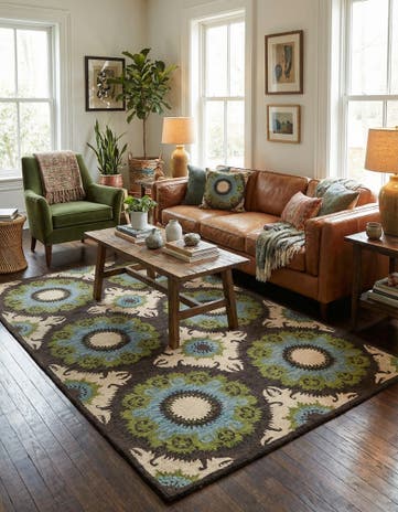 5' 1 x 8' Luna Wool Rug