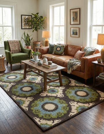 5' 1 x 8' Luna Wool Rug