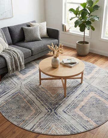 7' 10 x 7' 10 Caspian Round Rug