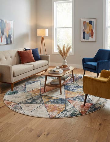 7' 10 x 10' 2 Gemstone Oval Rug