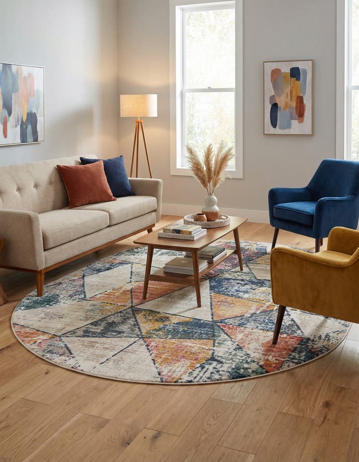 7' 10 x 10' 2 Gemstone Oval Rug