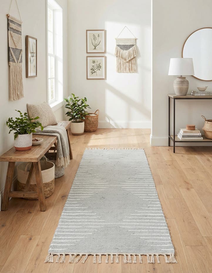 2' 2 x 6' 1 Chindi Cotton Runner Rug