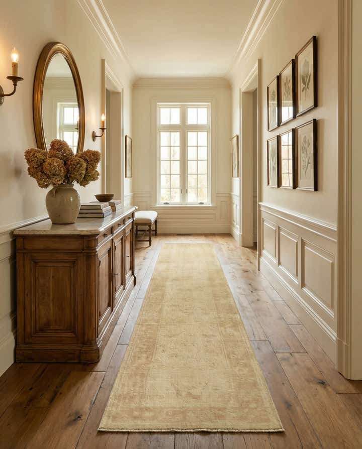 2' 9 x 12' Hand Knotted Oushak Wool Runner Rug