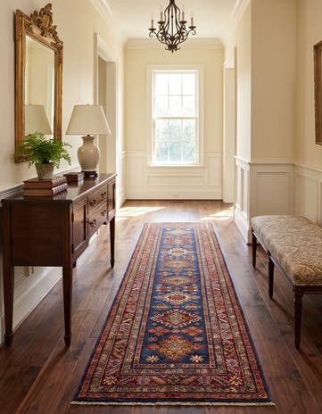 2' 7 x 9' 5 Hand Knotted Kazak Runner Rug