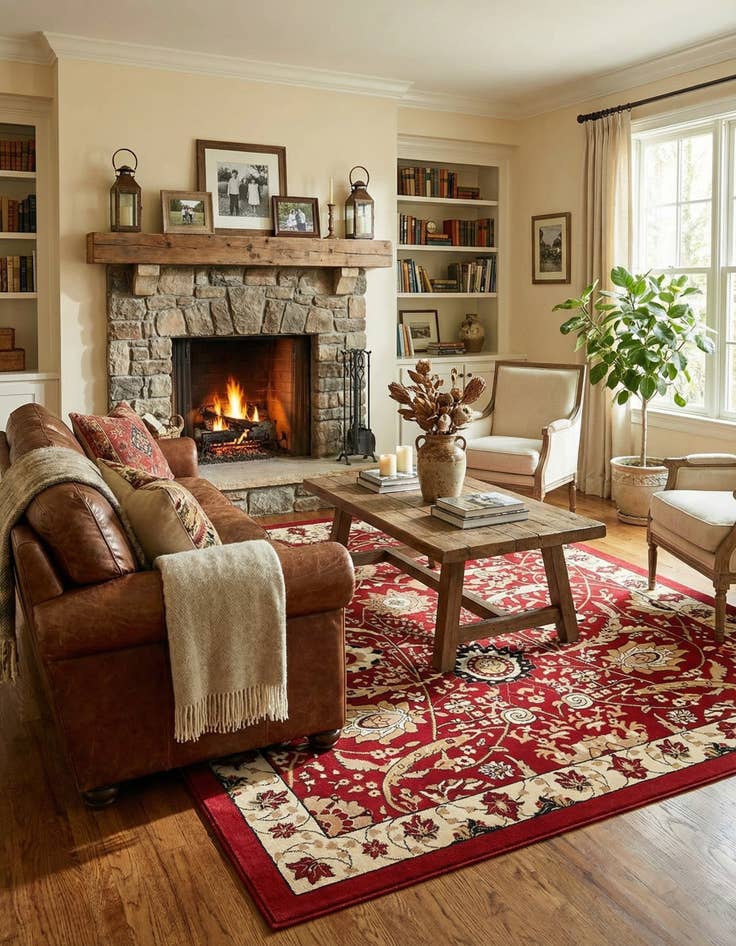 Detail image of 7' 10 x 10' Isfahan Design Rug