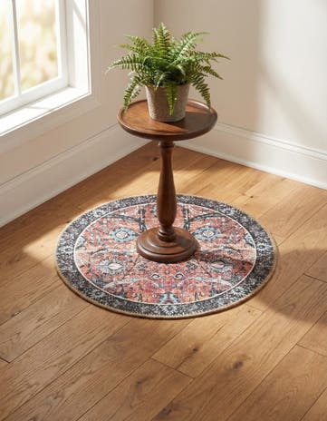 2' x 2' Washable Timeless Round Rug