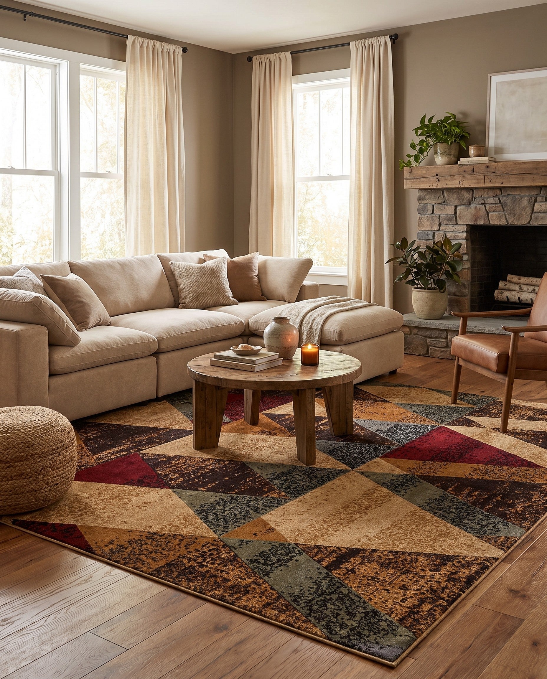 Cafe Square Rug