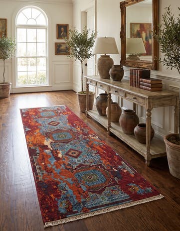 2' 10 x 8' 4 Hand Knotted Mamluk Ziegler Runner Rug