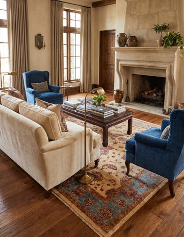 6' 9 x 9' 10 Hand Knotted Ziegler Rug