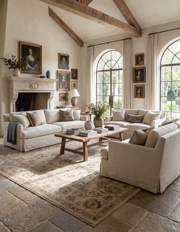 8' 8 x 11' 6 Hand Knotted Ziegler Rug