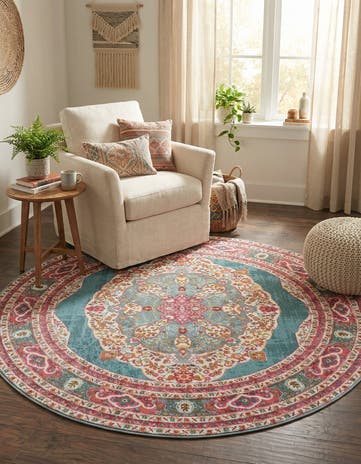 5' 5 x 5' 5 Santiago Round Rug