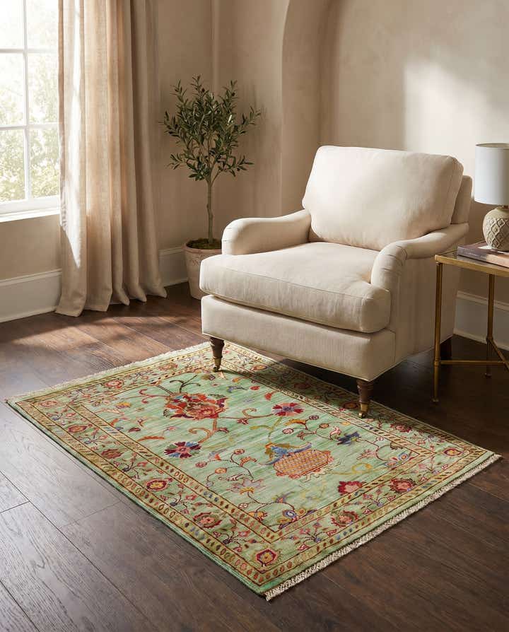 2' 11 x 4' 1 Hand Knotted Ariana Ziegler Rug