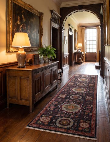 2' 7 x 9' 11 Hand Knotted Mamluk Ziegler Runner Rug