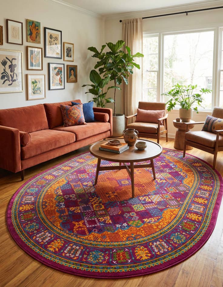 Detail image of 7' 10 x 10' Calypso Oval Rug